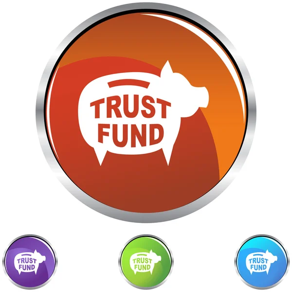 Web-Ikone des Treuhandfonds — Stockvektor
