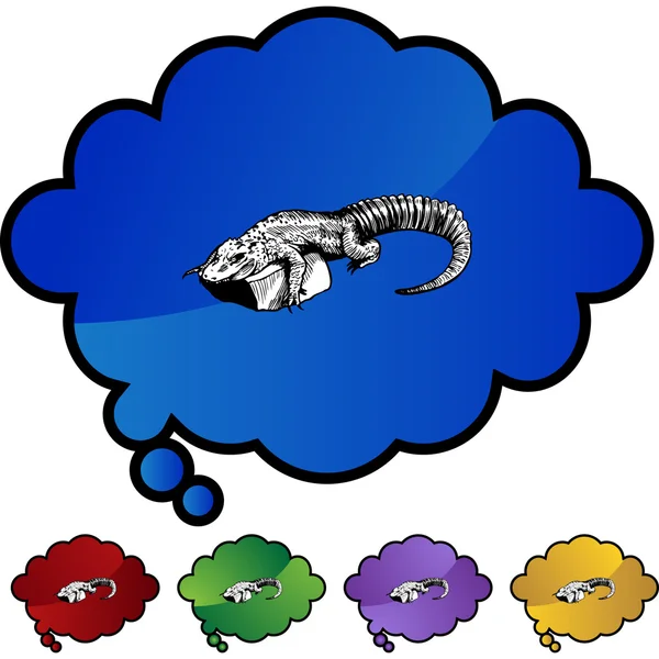 Bouton web alligator — Image vectorielle