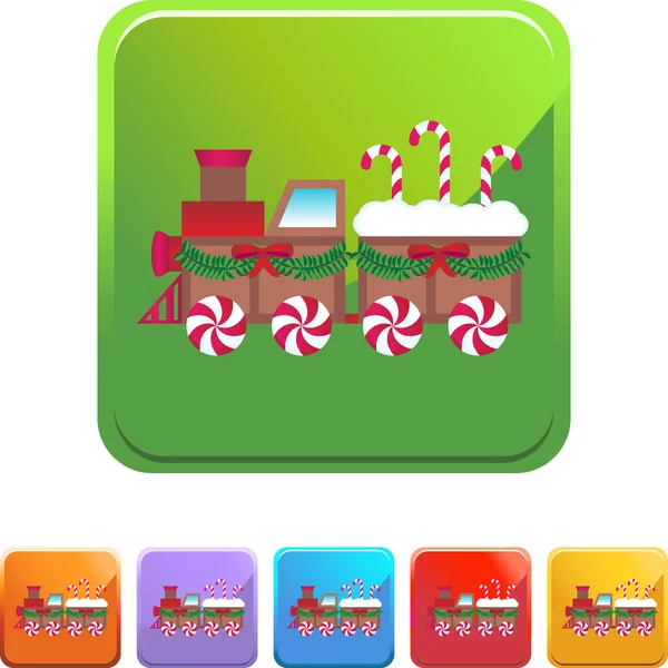 Candy Train knop — Stockvector