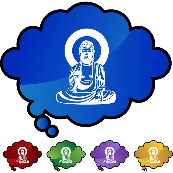 Піктограма веб Будди — стоковий вектор