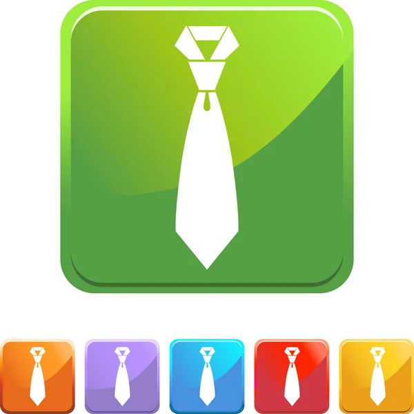 Przycisk web krawat — Wektor stockowy