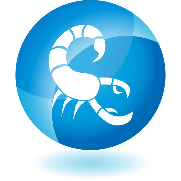 Scorpion bouton web — Image vectorielle