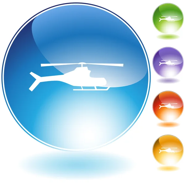 Conjunto de ícones de helicóptero —  Vetores de Stock