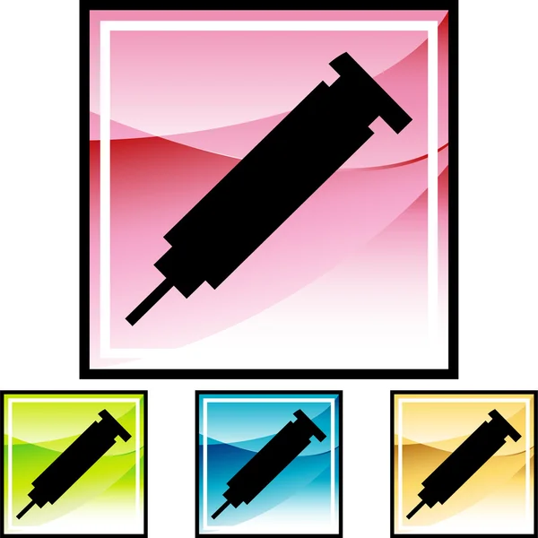 Syringe web icon — Stock Vector