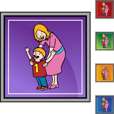 Yürümeye başlayan çocuk web simgesi