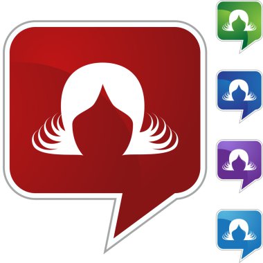 Saç uzantıları web düğmesi