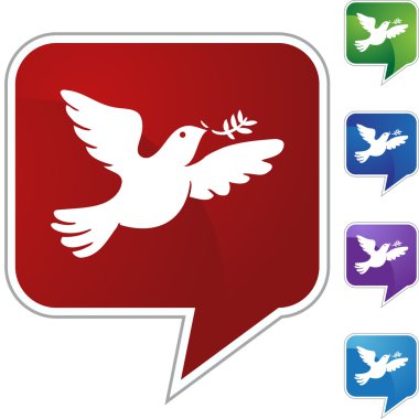 Zeytin dalı güvercin web düğmesi