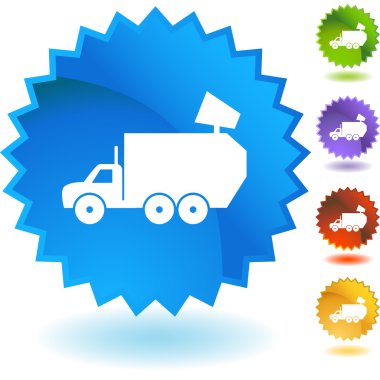 Çöp kamyonu web düğmesi