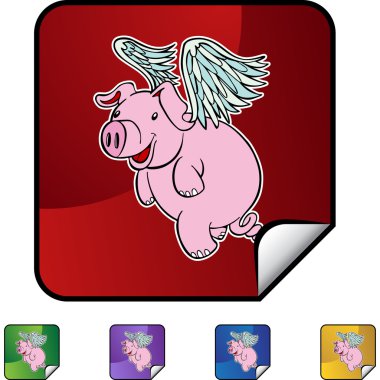 Uçan domuz web simgesi