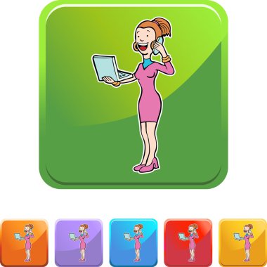 Kız sohbet web düğmesi