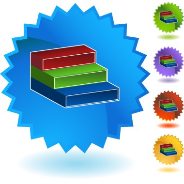 Üç adım düğme web