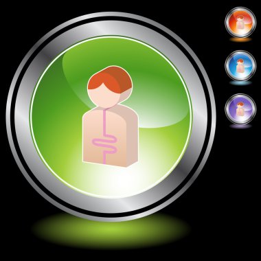 Sindirim hasta web simgesi