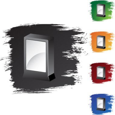 Reklam Kiosk Billboard web düğmesini