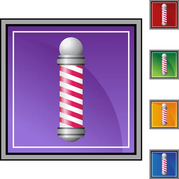 Barbershop Pole web icon — Stock Vector