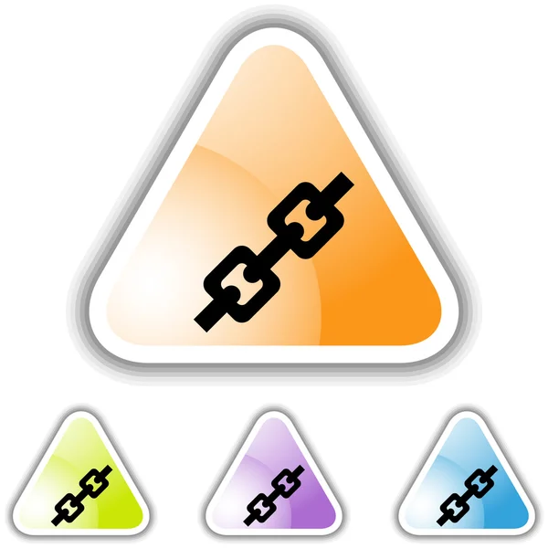 Keten Link web pictogram — Stockvector