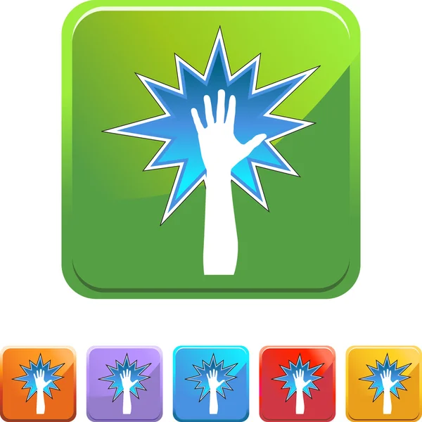 Powerful Hand web icon — Stock Vector