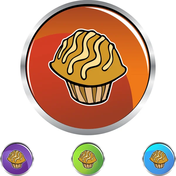 Muffin icono web — Archivo Imágenes Vectoriales