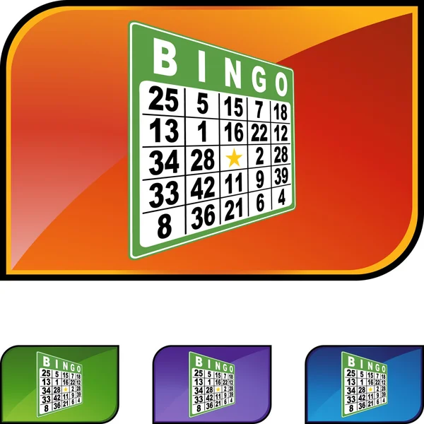 Bingo Web-Ikone — Stockvektor