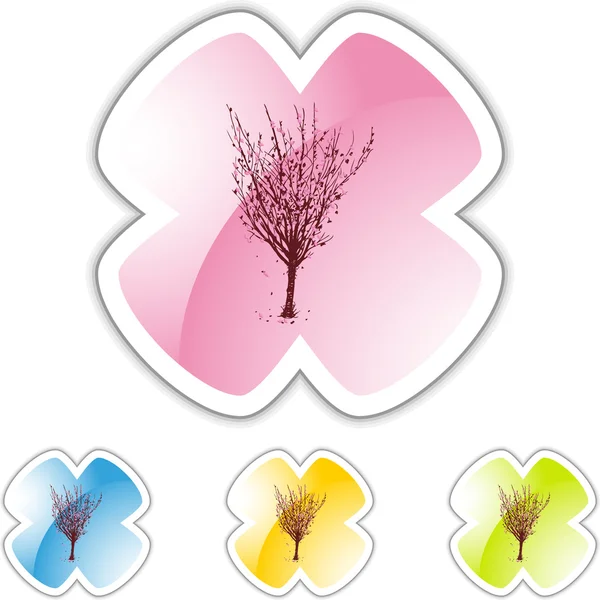 Kirschblütenbaum — Stockvektor