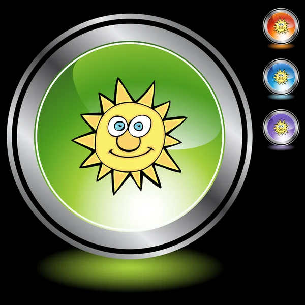 Sol icono web — Vector de stock