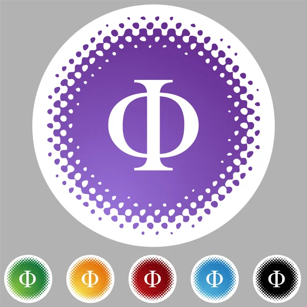 Griekse broederschap symboolpictogram — Stockvector