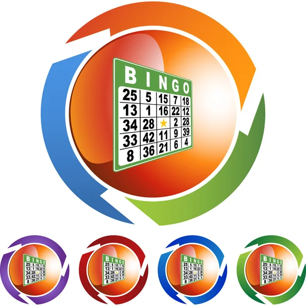Bingo web icon — Stock Vector