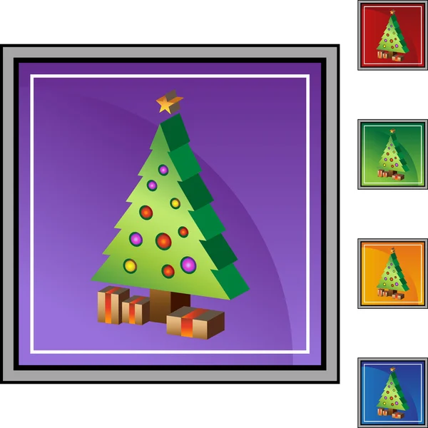 Christmas Tree icon — Stock Vector