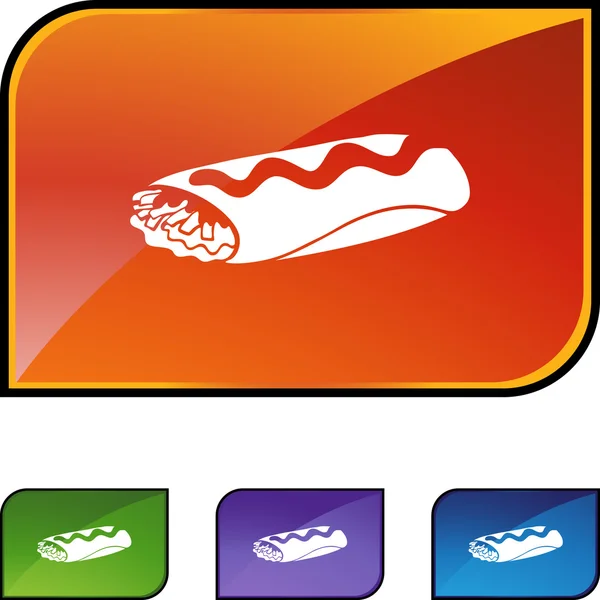 Burrito spindelväv ikonen — Stock vektor