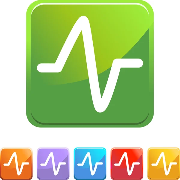 Hart Monitor web pictogram — Stockvector