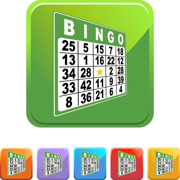 Ícone web Bingo — Vetor de Stock