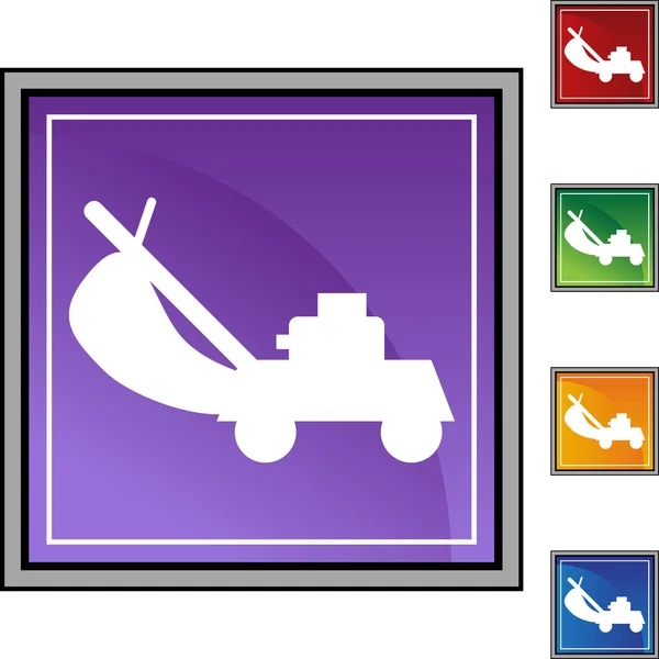 Lawn Mower web icon — Stock Vector