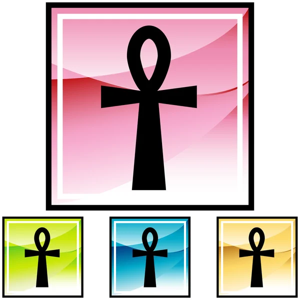 Egyptiska cross ikonen. — Stock vektor