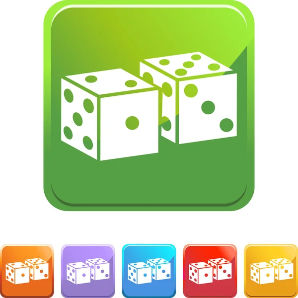 Dice web icon — Stock Vector