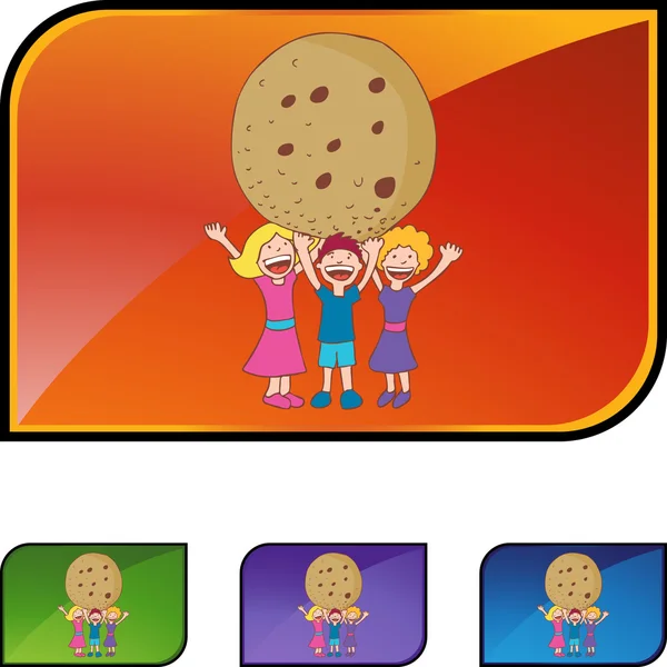 Reus Cookie web pictogram — Stockvector