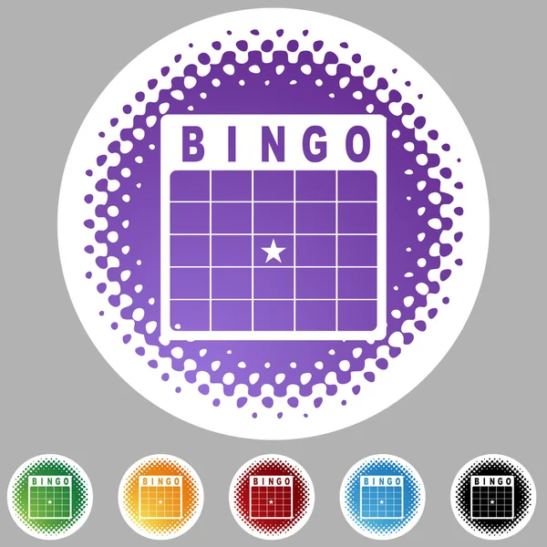 Веб-кнопка картки Бінго — стоковий вектор