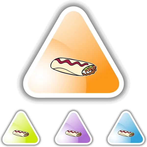 Ícone web do burrito —  Vetores de Stock