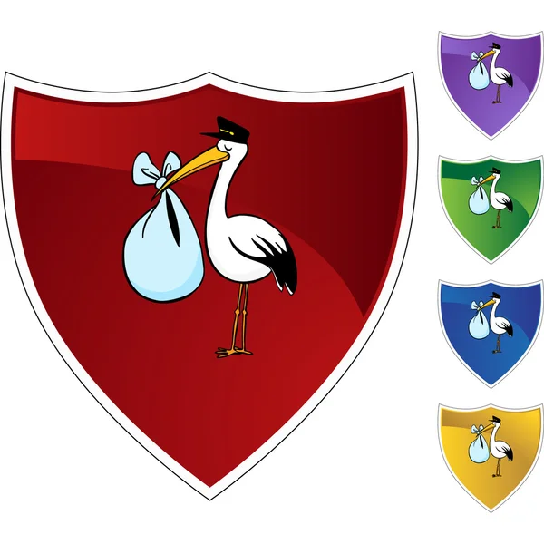Stork Levering ikon – Stock-vektor