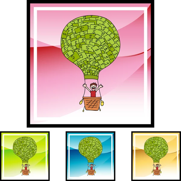 钱气球 web 图标 — 图库矢量图片