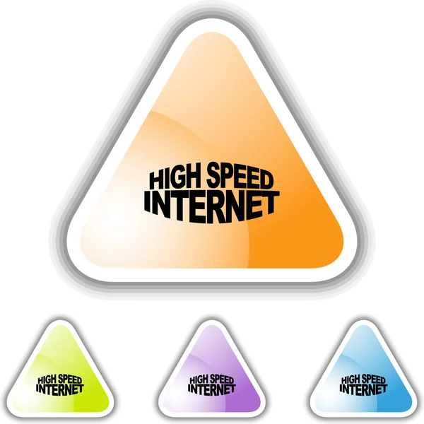 High Speed Internet sign — Stock Vector
