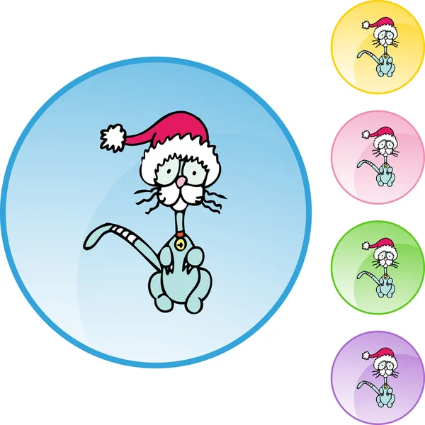 Mince chat de Noël — Image vectorielle