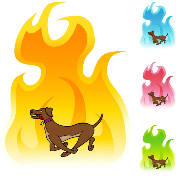 Running Dog icono web — Archivo Imágenes Vectoriales