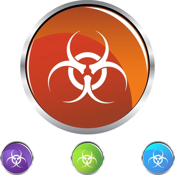 Biohazard web simgesi — Stok Vektör