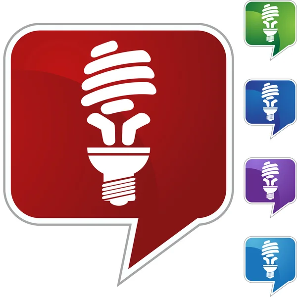 Light Bulb Icon — Stock Vector