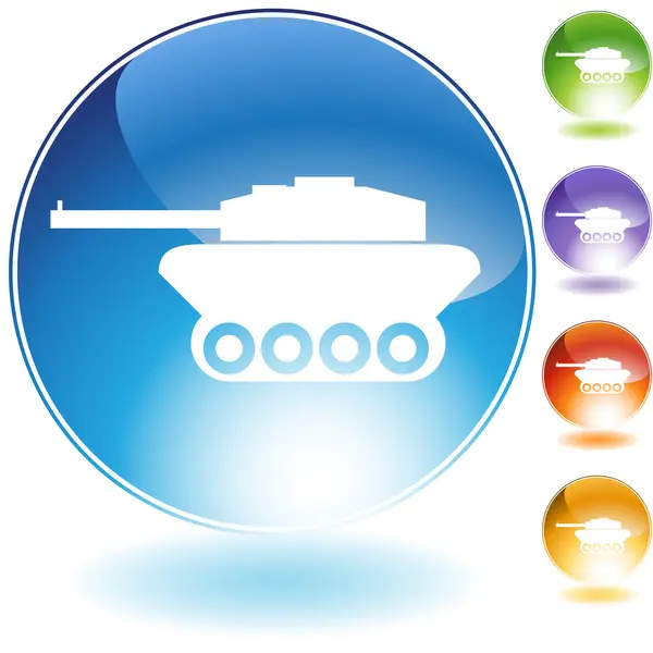 Tank kristal pictogram — Stockvector