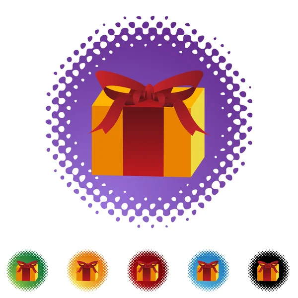 Gift web icon — Stock Vector