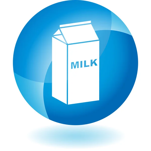 Milch Web-Taste — Stockvektor