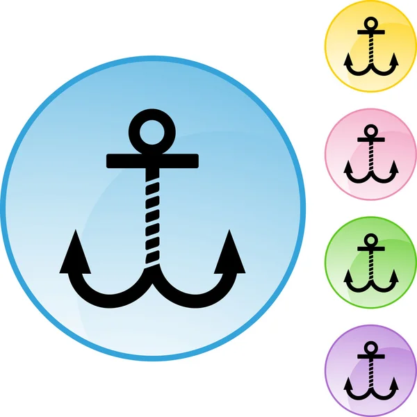 Иконка Якорь лодки — стоковый вектор