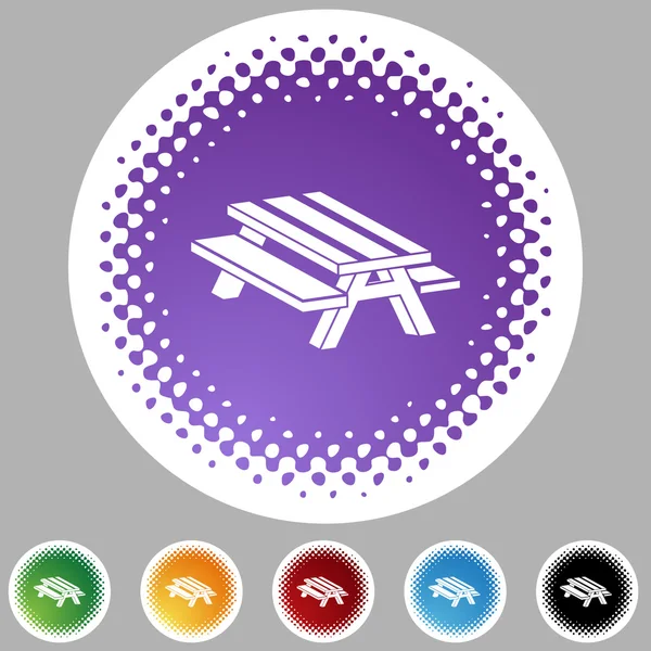 Picnic Table icon Stock Vector by ©cteconsulting 64186391