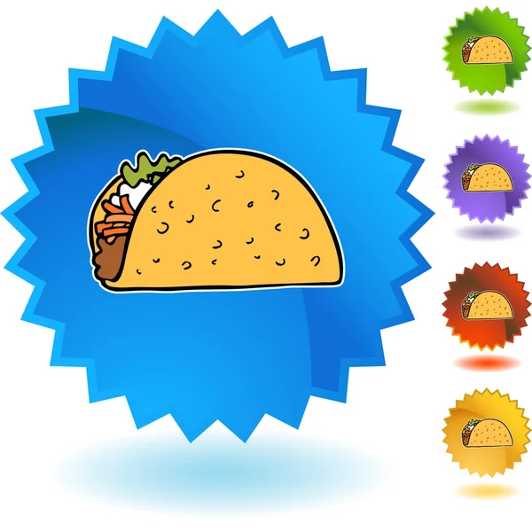 Icône web Taco — Image vectorielle