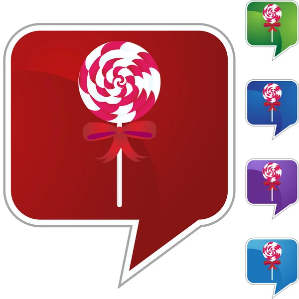 Lollipop candy icon — Stock Vector